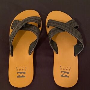 Billabong Black Braided Strap Sandals